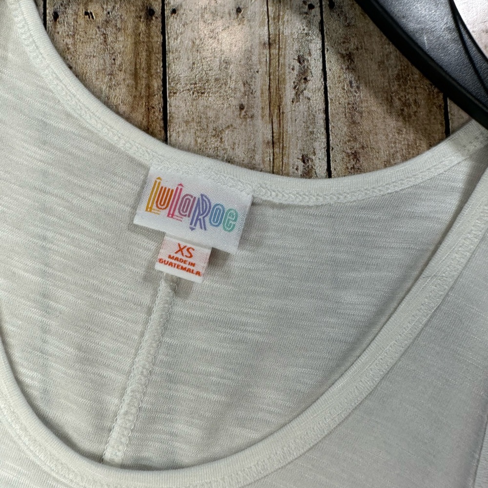 White Tank Top (XS extra small vintage LuLaRoe LLR) - Picture 2 of 4